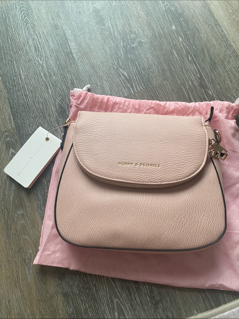 NWT Poppy & Peonies Blush Mini Downtown crossbody bag